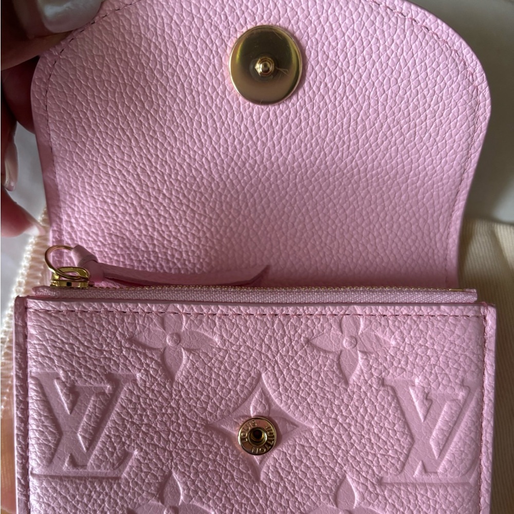 ❌SOLD❌ Vuitton Empreinte Leather Rosalie Cotton Candy Pink Wallet - Picture 3 of 4